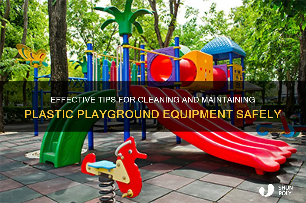 how to clean plastic playground equipment