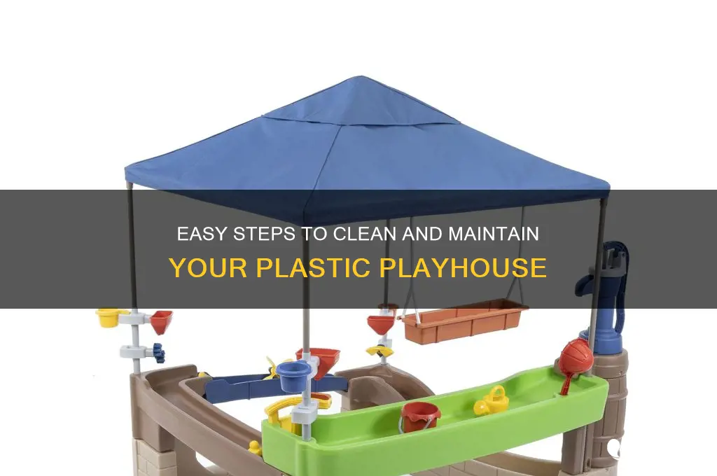 how to clean plastic playhouse