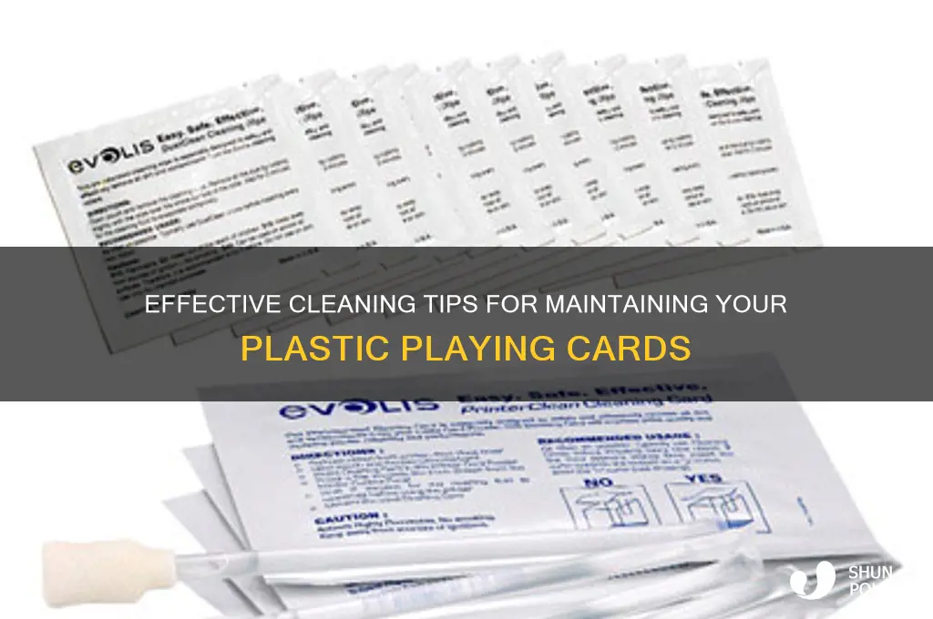 how to clean plastic playing cards