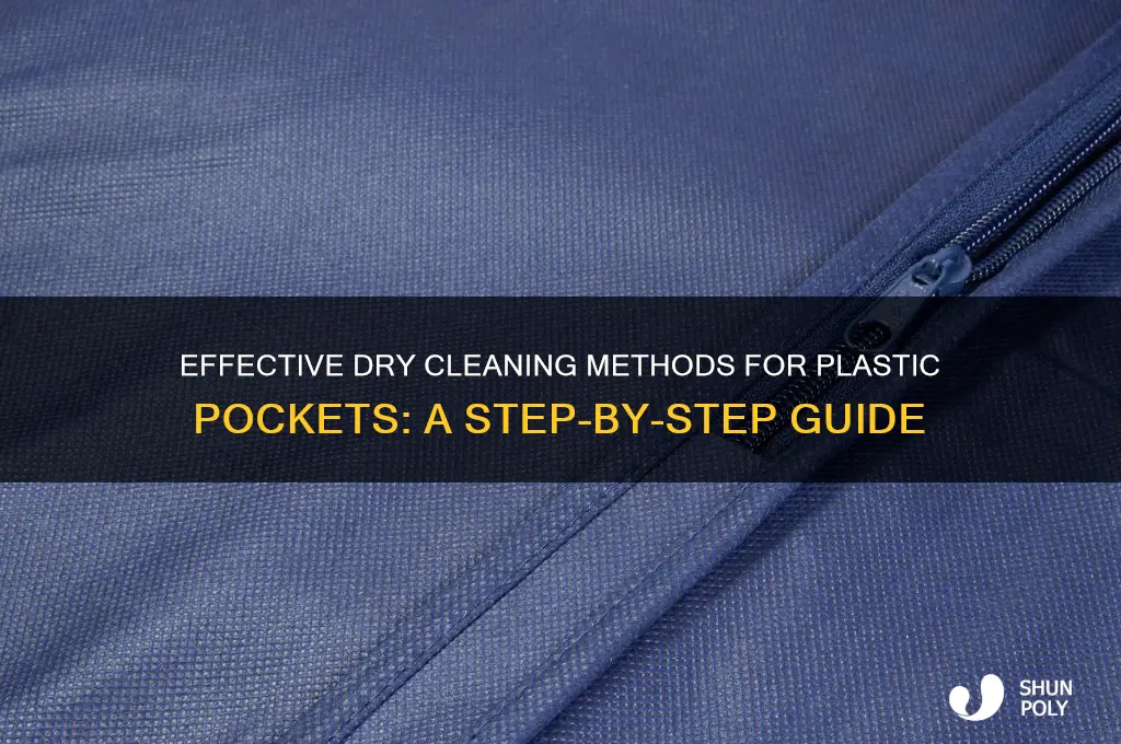 how to clean plastic pockets without water