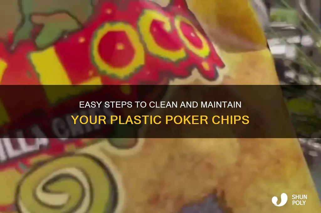 how to clean plastic poker chips
