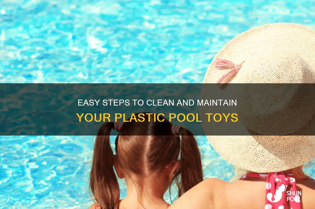 how to clean plastic pool toys