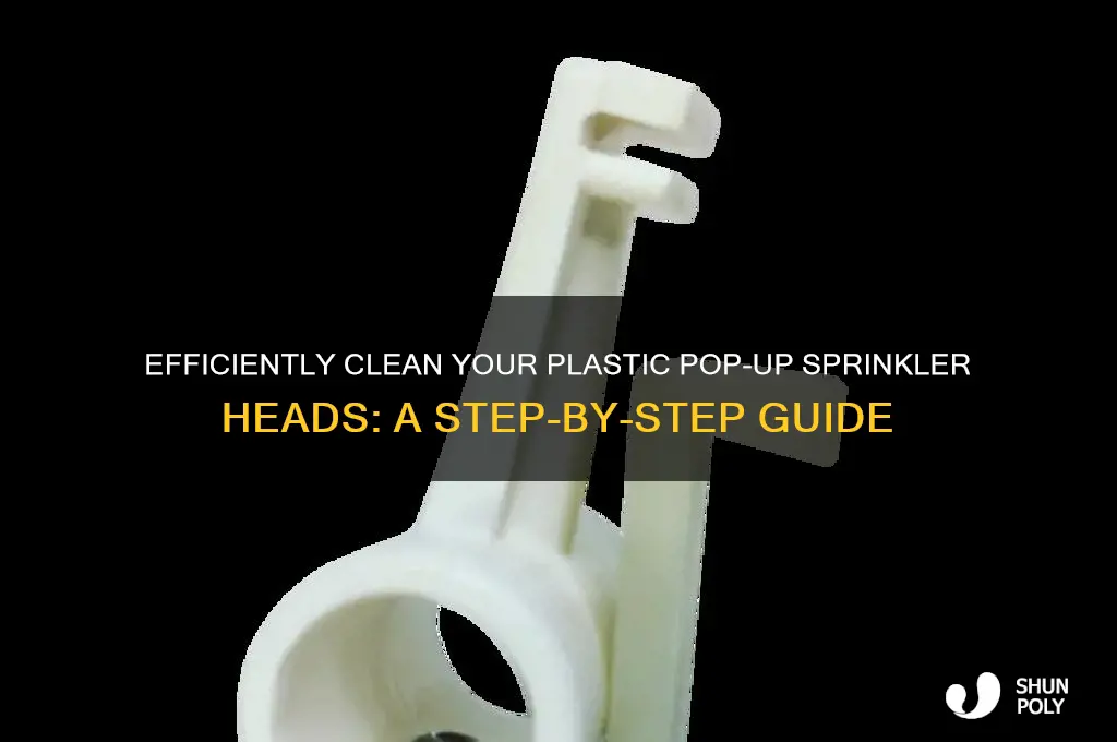 how to clean plastic pop up sprinkler heads