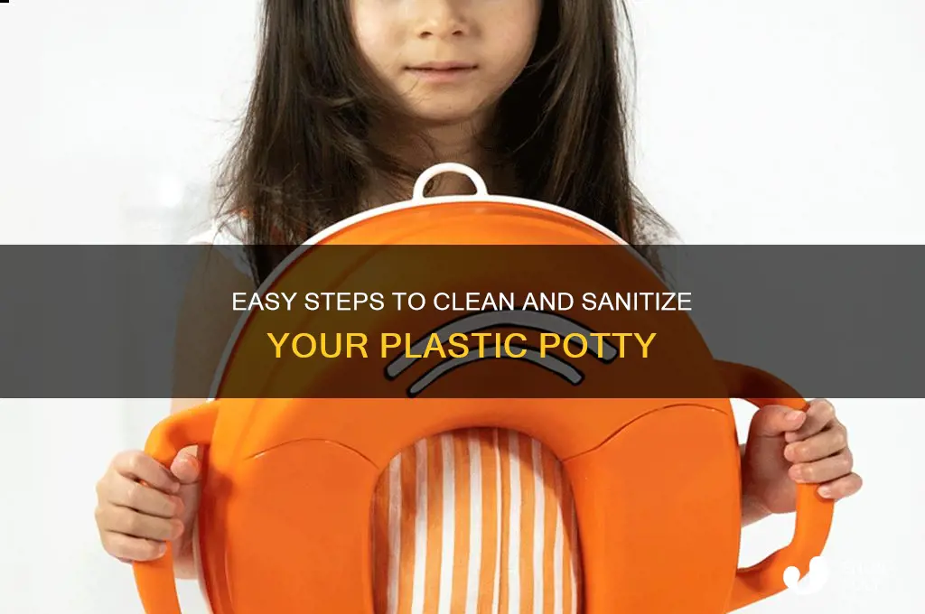 how to clean plastic potty
