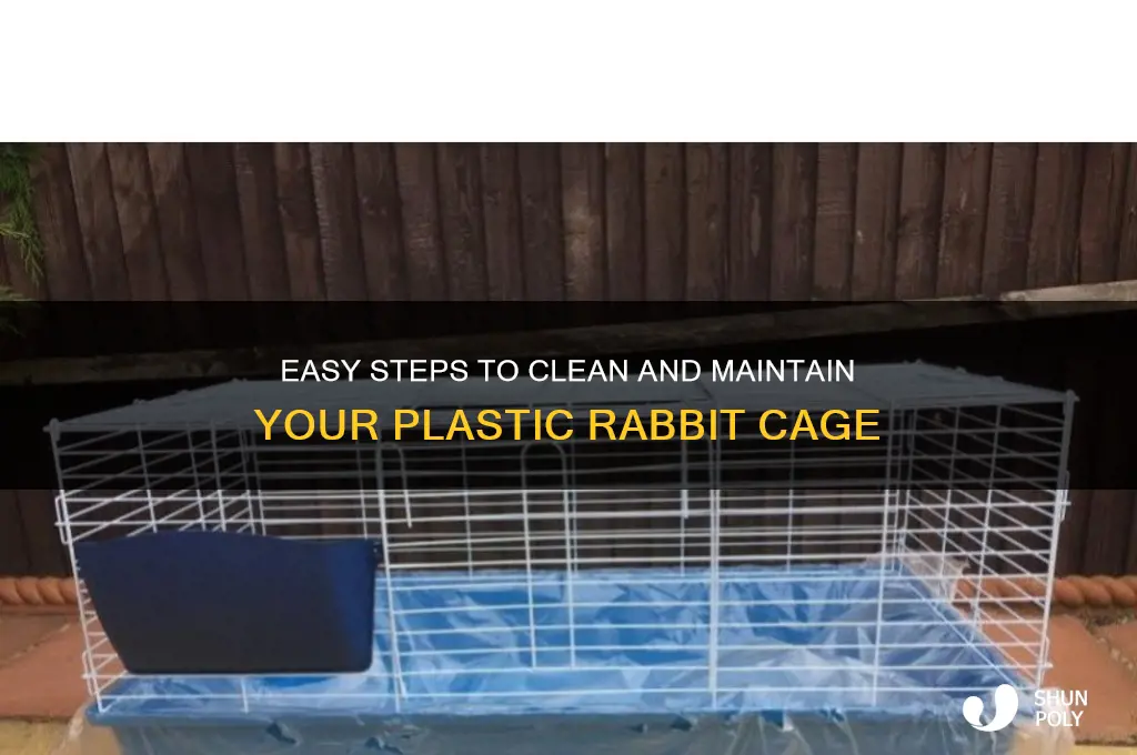 how to clean plastic rabbit cage