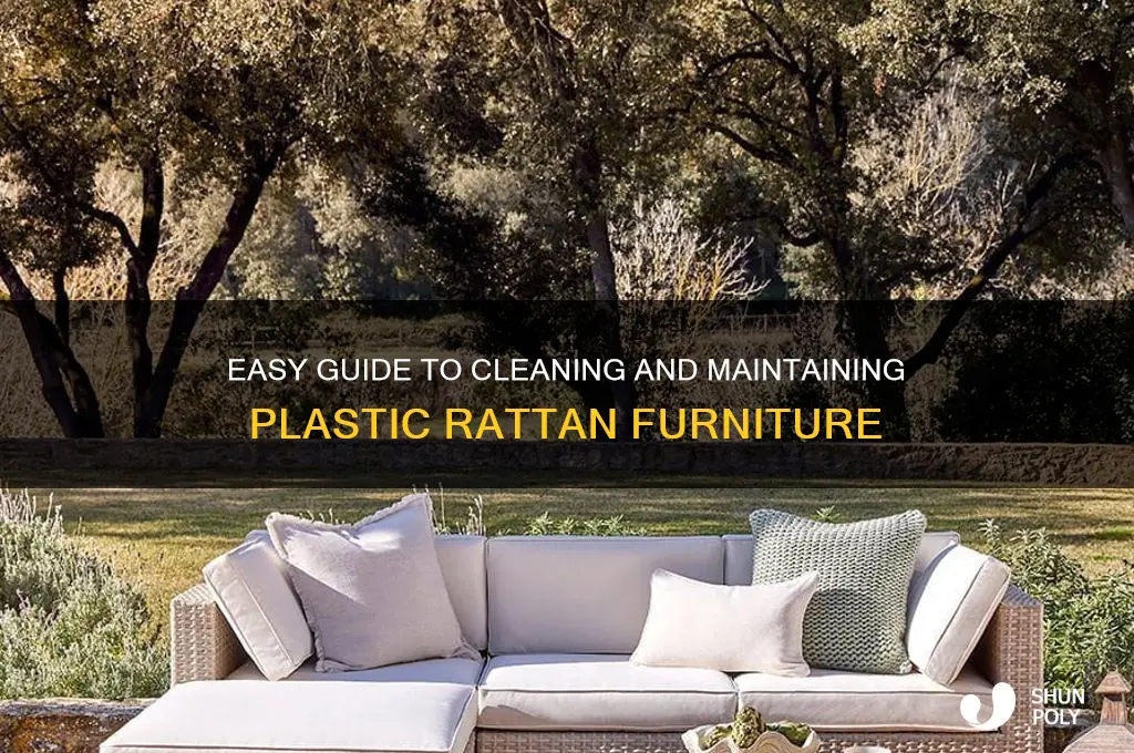 how to clean plastic rattan furniture