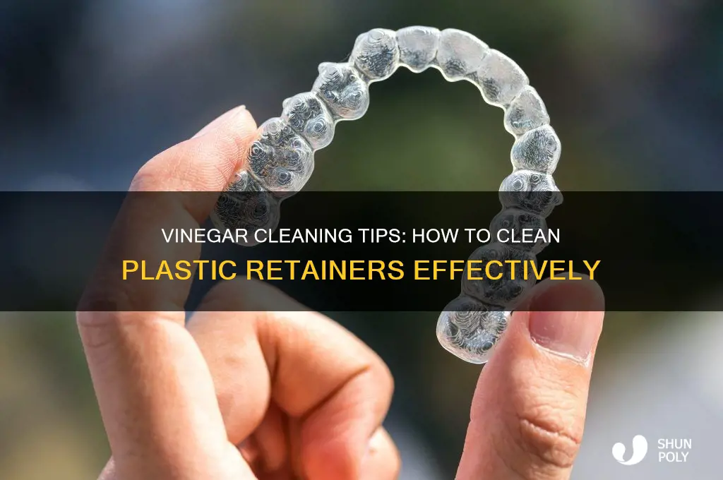 how to clean plastic retainer with vinegar