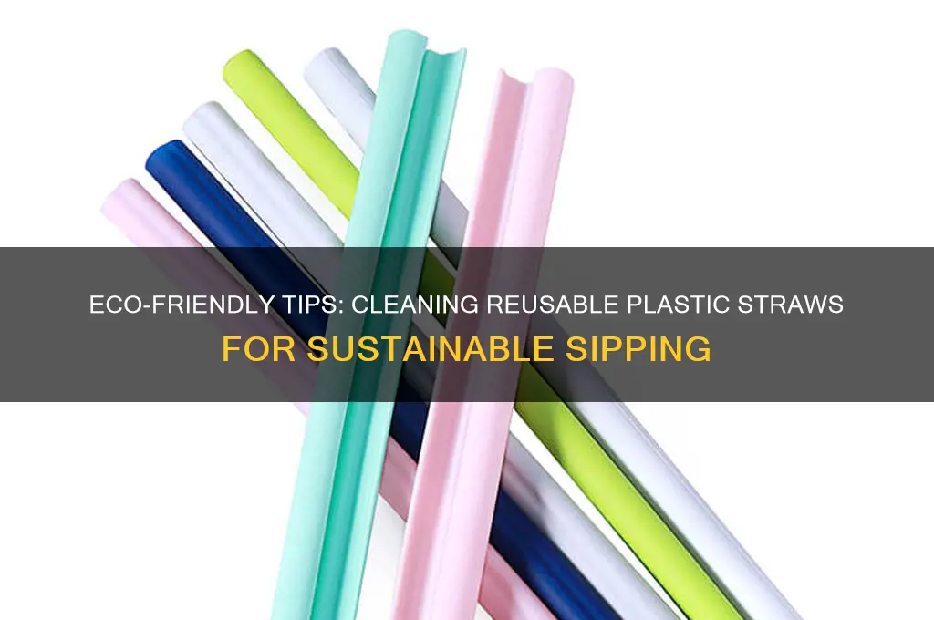 how to clean plastic reusable straws