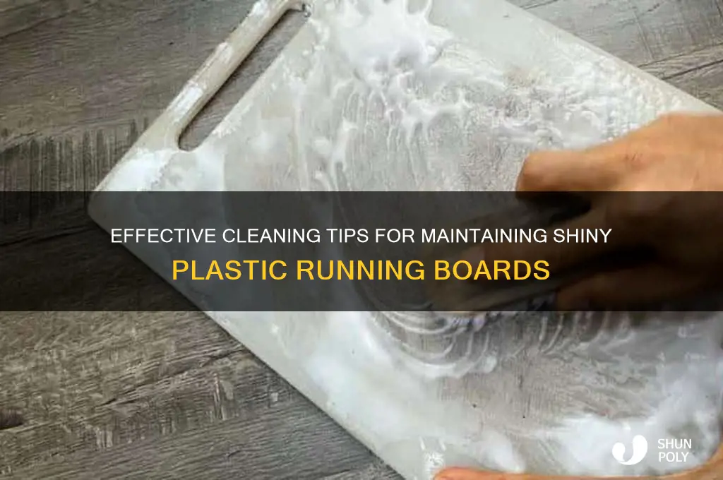 how to clean plastic running boards
