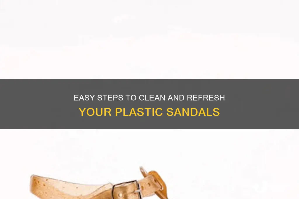 how to clean plastic sandals