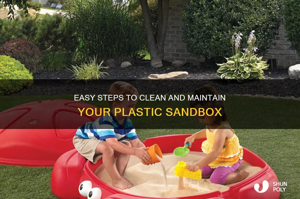 how to clean plastic sandbox