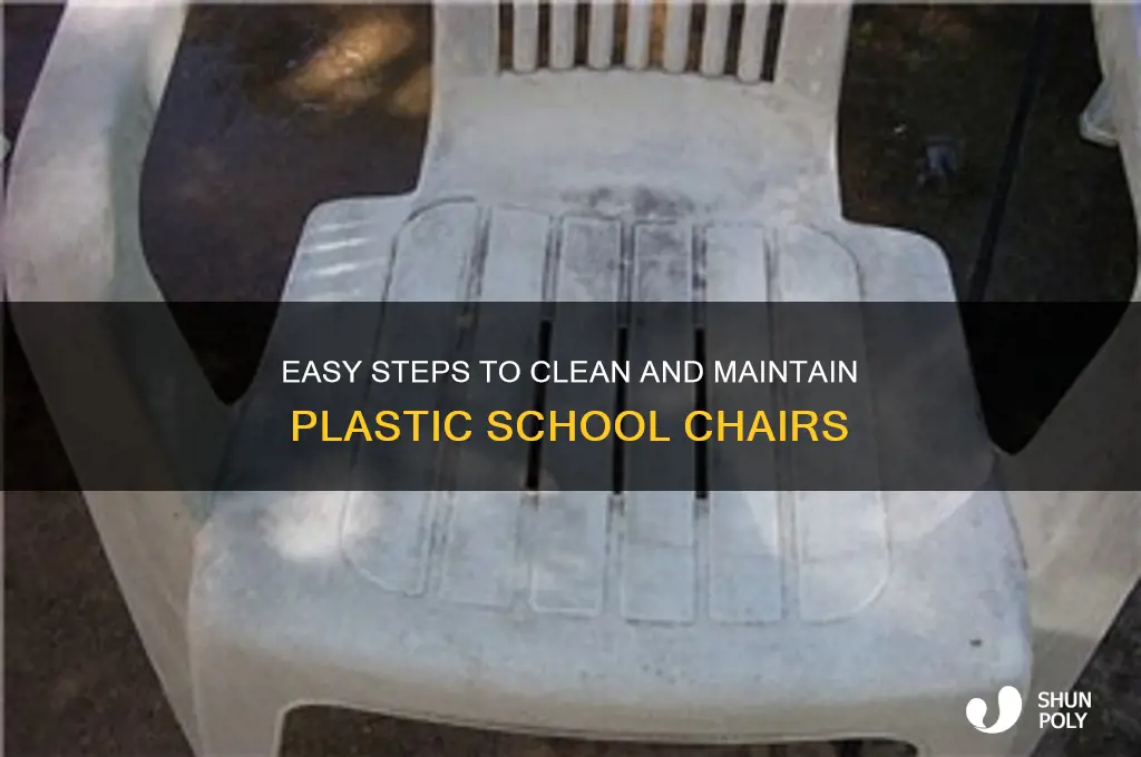 how to clean plastic school chairs