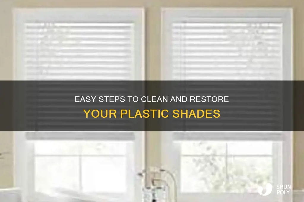 how to clean plastic shades