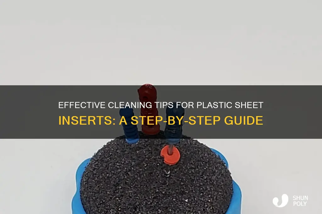 how to clean plastic sheet inserts