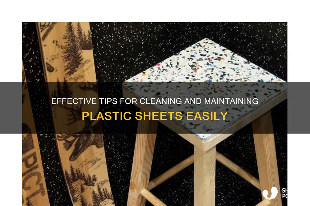 how to clean plastic sheet