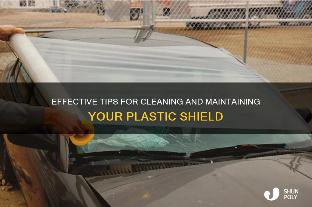 how to clean plastic shield