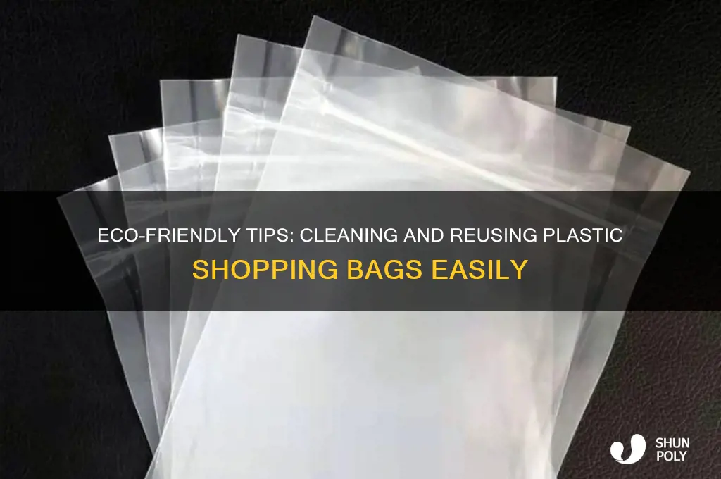 how to clean plastic shopping bags