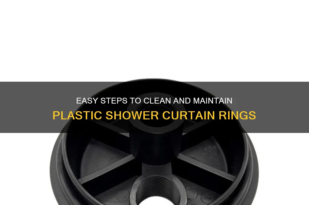 how to clean plastic shower curtain rings