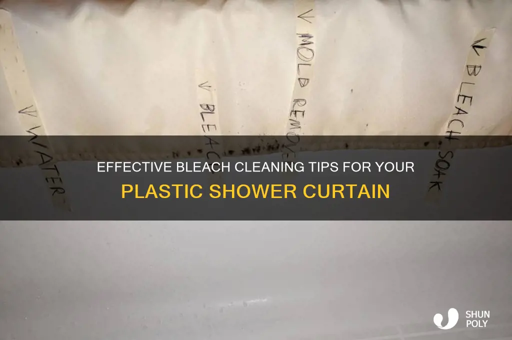 how to clean plastic shower curtain with bleach