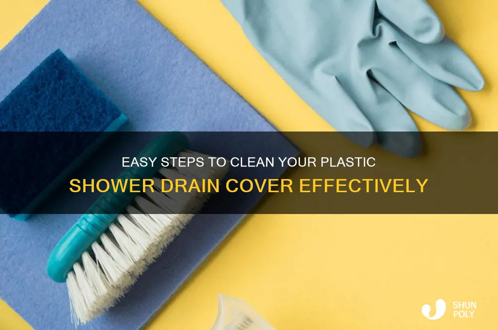 how to clean plastic shower drain cover