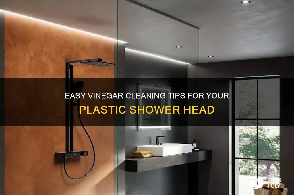 how to clean plastic shower head with vinegar