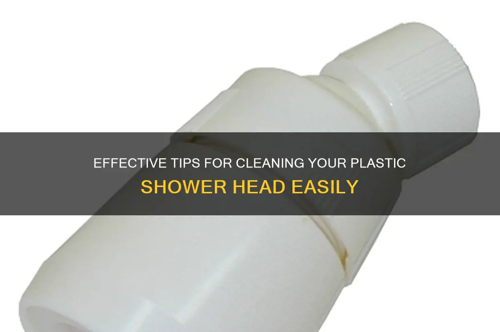 how to clean plastic shower head