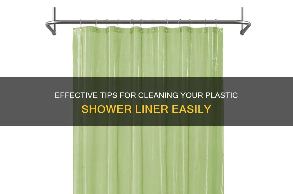 how to clean plastic shower li er