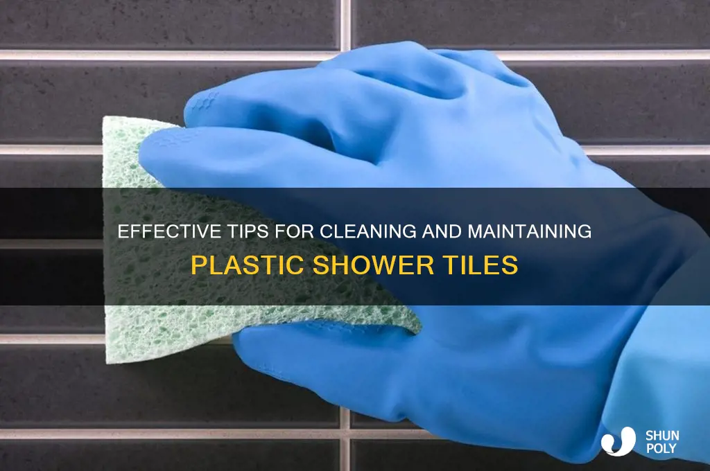 how to clean plastic shower tiles