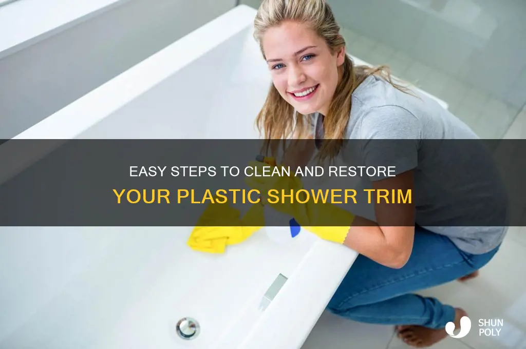 how to clean plastic shower trim