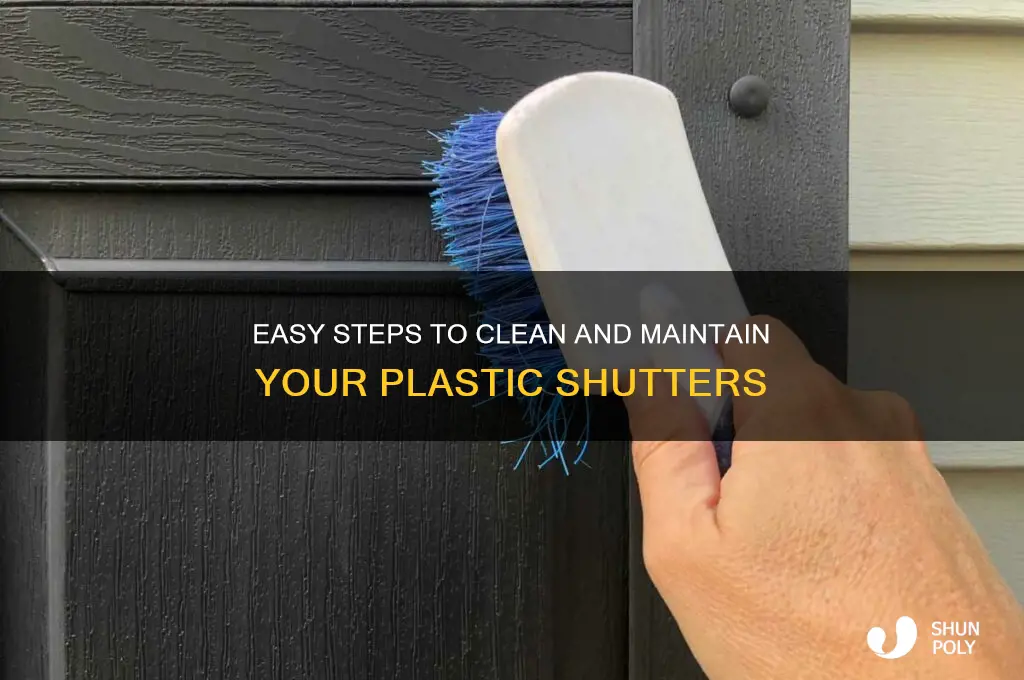 how to clean plastic shutters