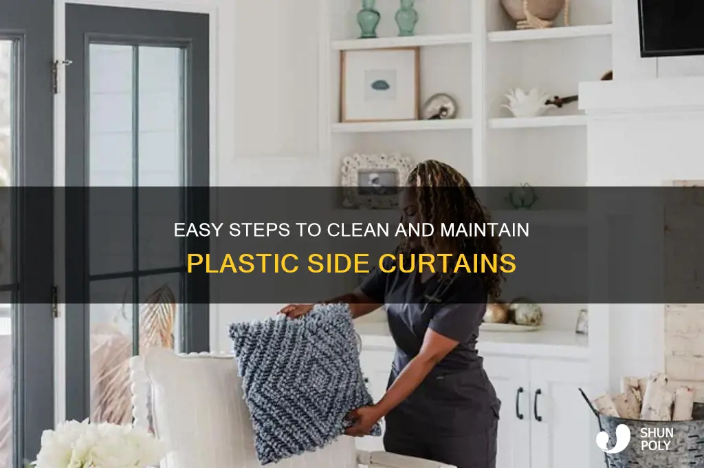 how to clean plastic side curtains