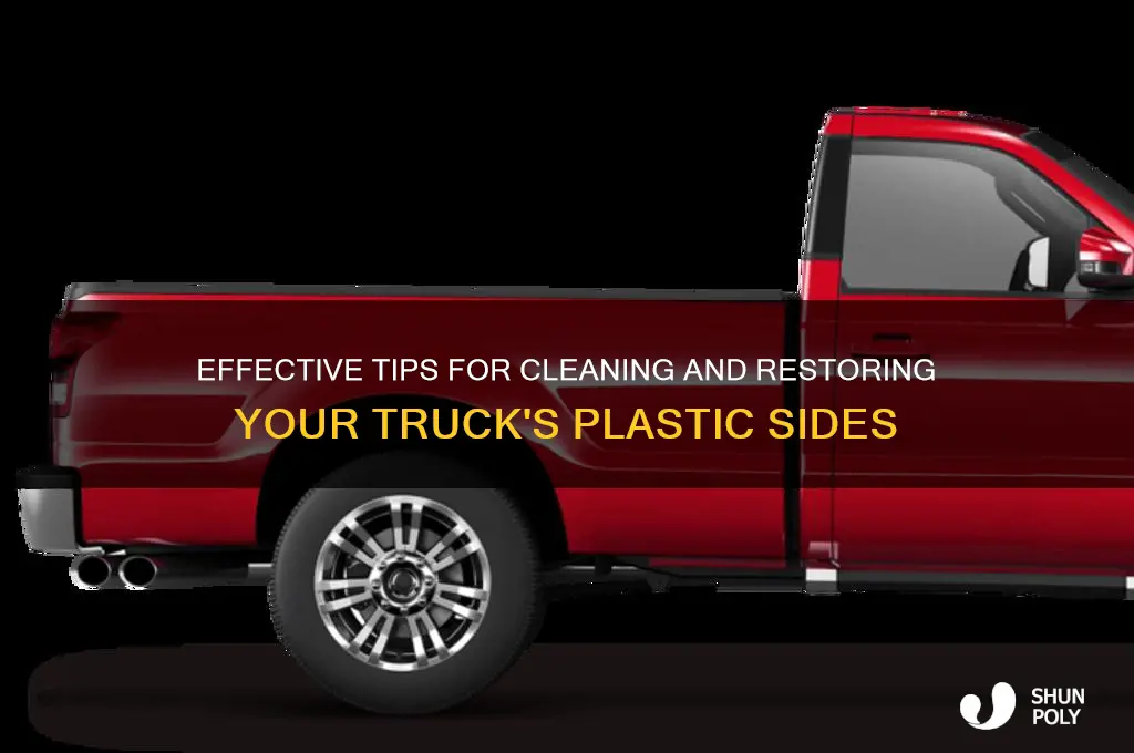 how to clean plastic sides on truck