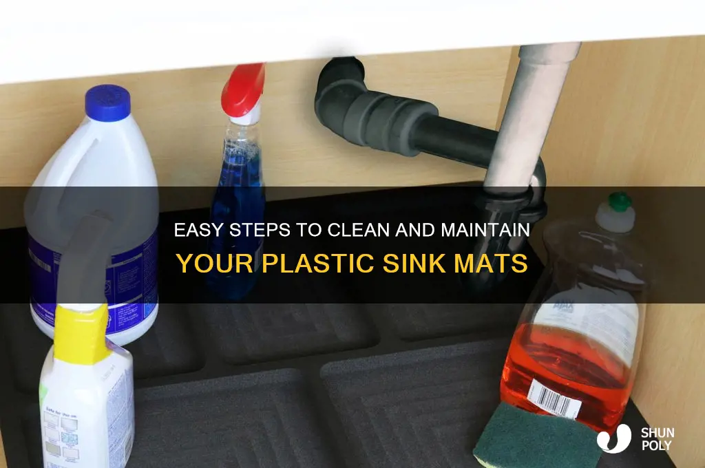 how to clean plastic sink mats