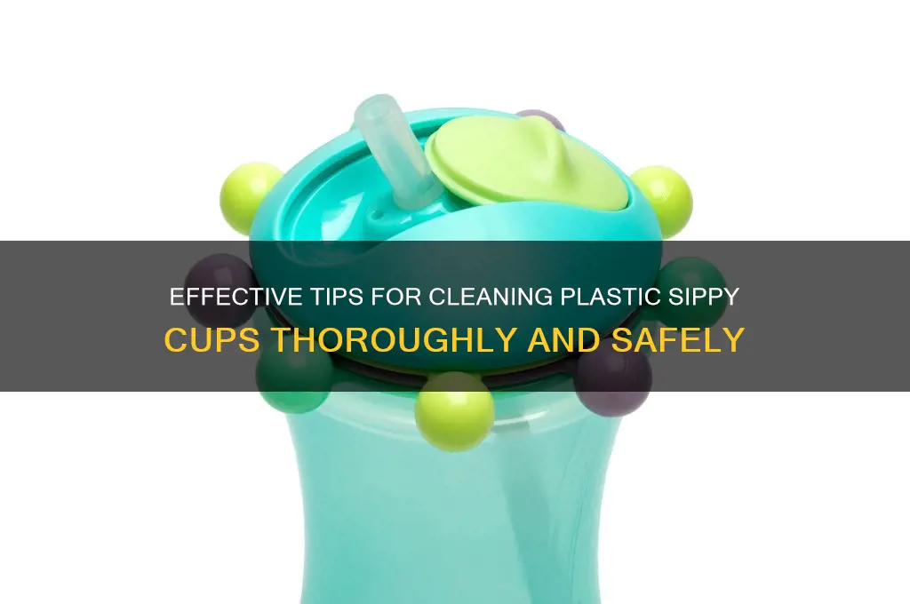 how to clean plastic sippy cups