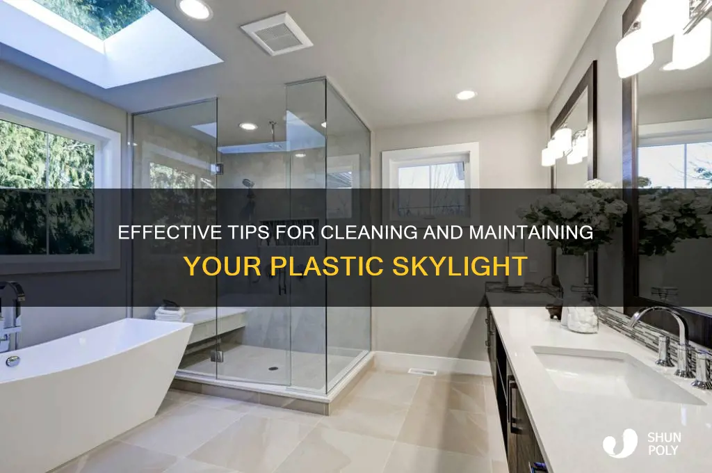 how to clean plastic skylight