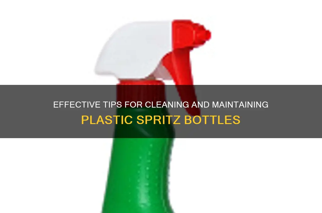 how to clean plastic spritz bottles