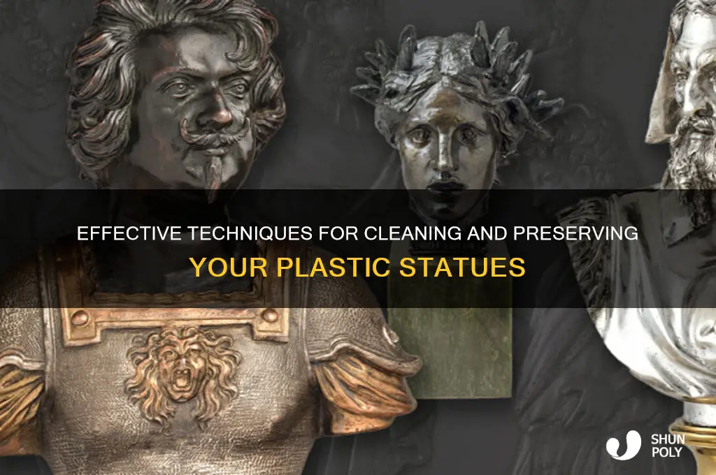 how to clean plastic statues