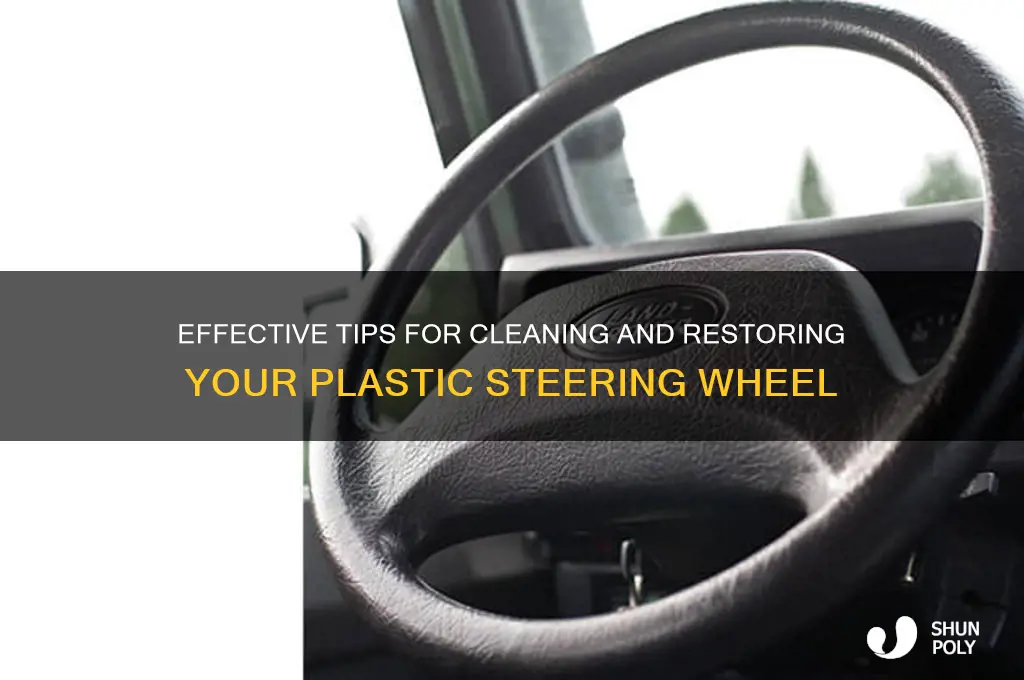 how to clean plastic steering wheel