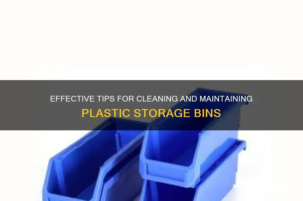 how to clean plastic storage bins
