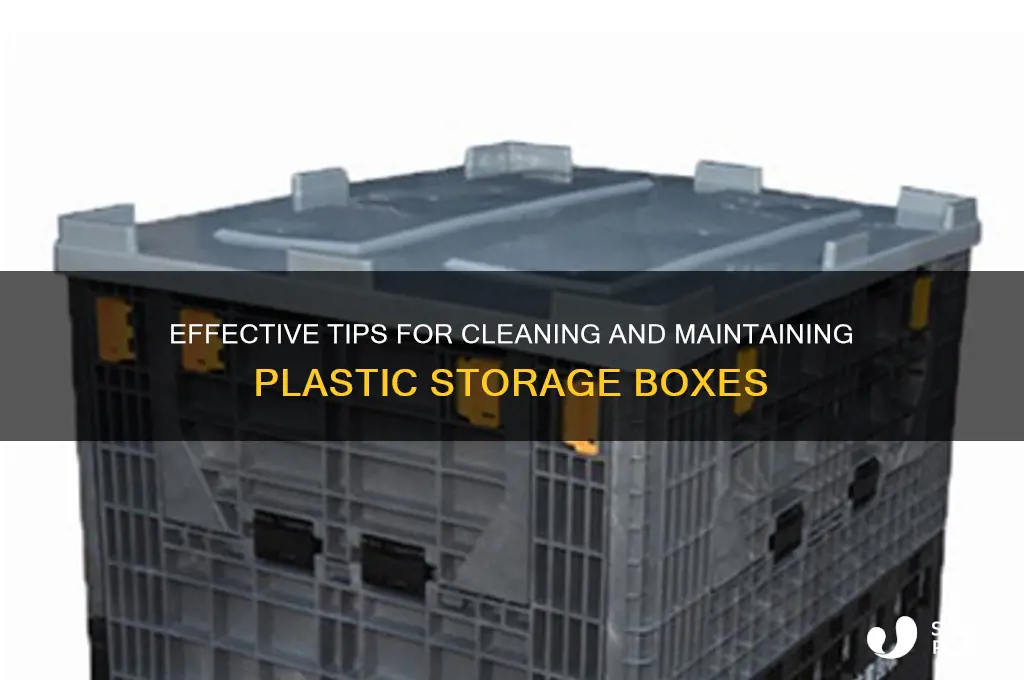 how to clean plastic storage boxes