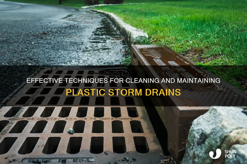 how to clean plastic storm drain