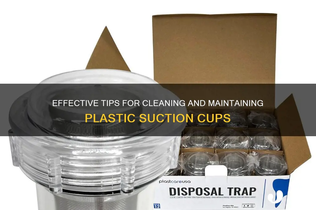 how to clean plastic suction cups