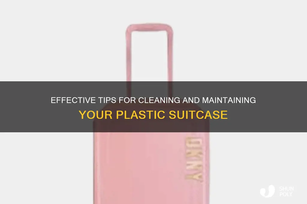 how to clean plastic suitcase