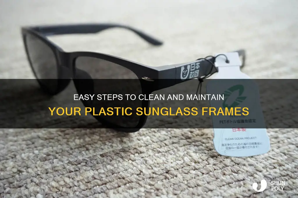 how to clean plastic sunglass frames