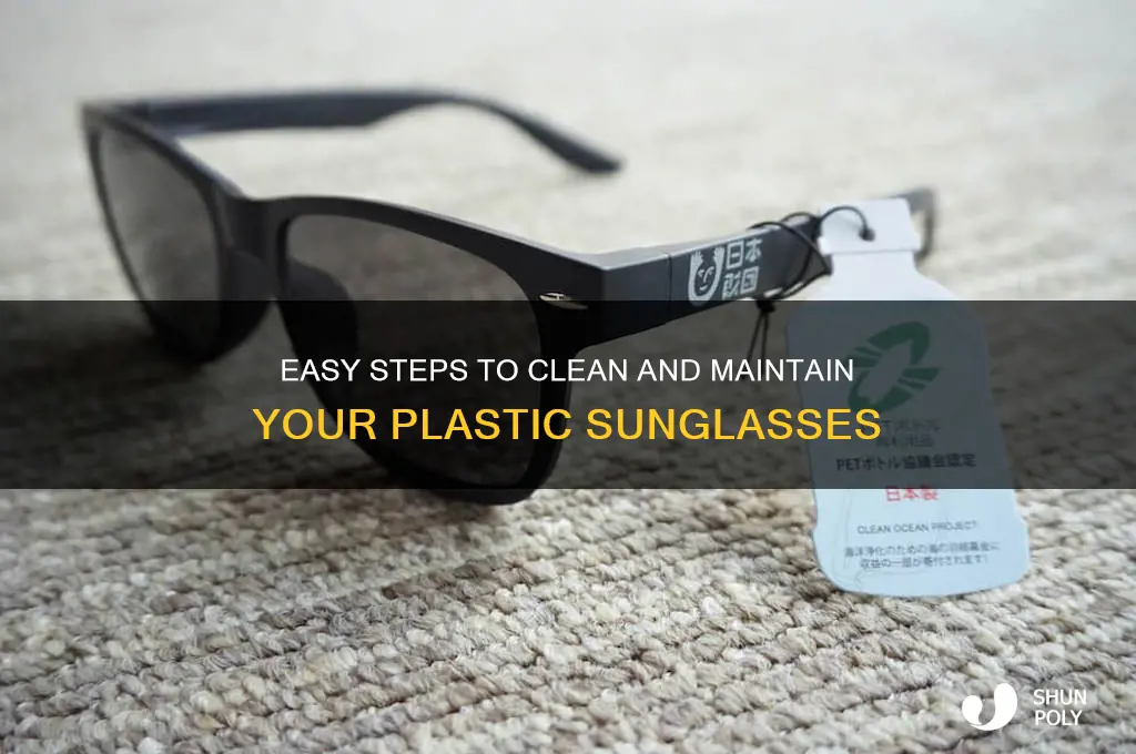 how to clean plastic sunglasses