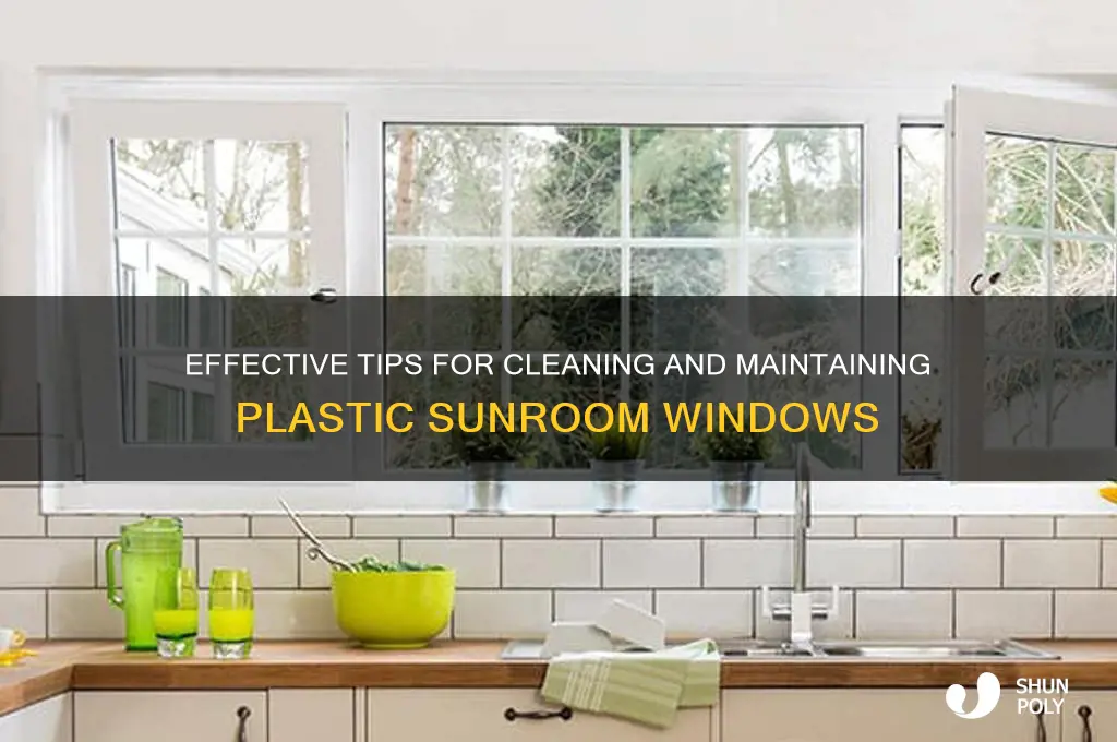 how to clean plastic sunroom windows