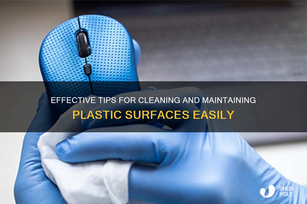 how to clean plastic surfaces