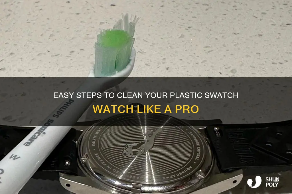 how to clean plastic swatch watch