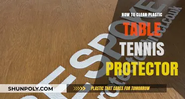Effective Cleaning Tips for Your Plastic Table Tennis Protector