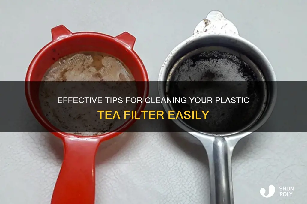 how to clean plastic tea filter